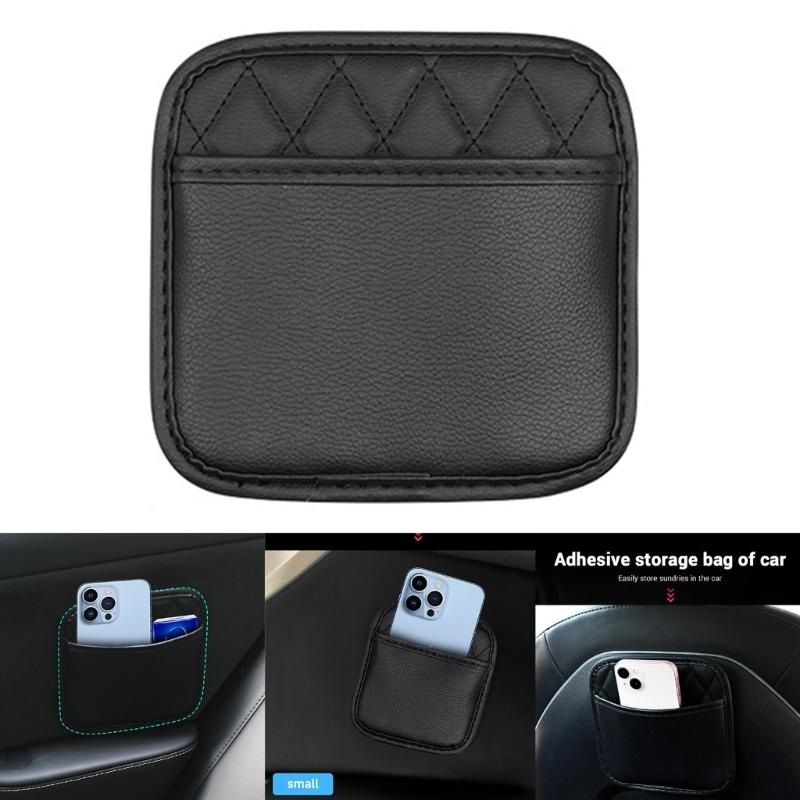 Easy To Install Car Leather Storage Bag Pocket Pouches for Easy Organization in Vehicle Interior Family Professional Use