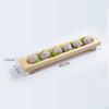 Dumplings Plate Restaurant Rectangular Wooden Serving Tray for Party