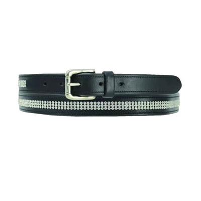 Hy Dámský/Dámský kožený pásek Crystal Diamante