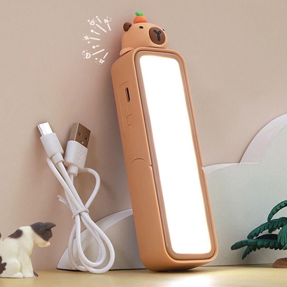USB Rechargeable Capybara Desk Lamp Multifunctional Wall Lamp  Student Dormitory