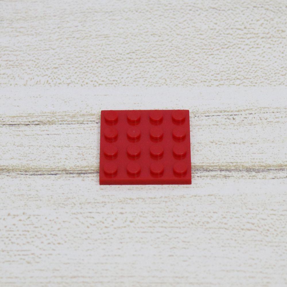 20PCS 4x4 Dots Blocks Dinosaurs Base Plate Colorful Building Bricks Compatible Parts 3031 DIY Educational Toys for Children