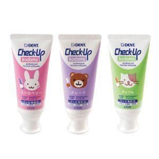 Lion DENT Checkup Kodomo 3 pieces each flavor (Strawberry Grape Apple)