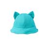 Cute cat ears bucket hat female spring and summer versatile cute girl ins sunshade sunscreen solid color dome basin hat tide