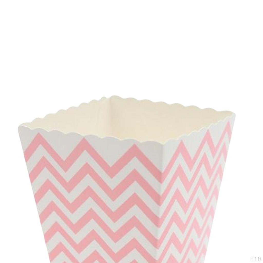 Set mit 10 Popcorn-Geschenkboxen Karton Süßigkeitenbehälter Partys Mini-Papierbehälter