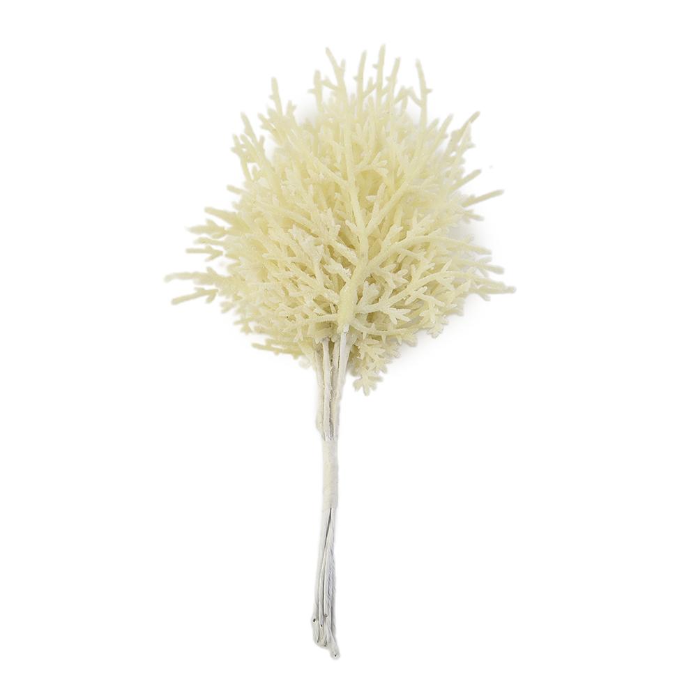 Christmas Grass Artifiical Plant 10PCS/bundle 15cm Iron Pine Leaves Plastic Xmas Wreath DIY Accessory High Quality