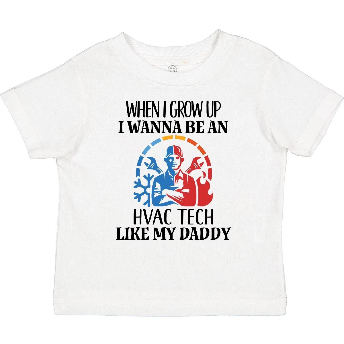 Inktastic Future HVAC Tech Like Daddy Toddler T-Shirt Energy Heat Cooling Child 130