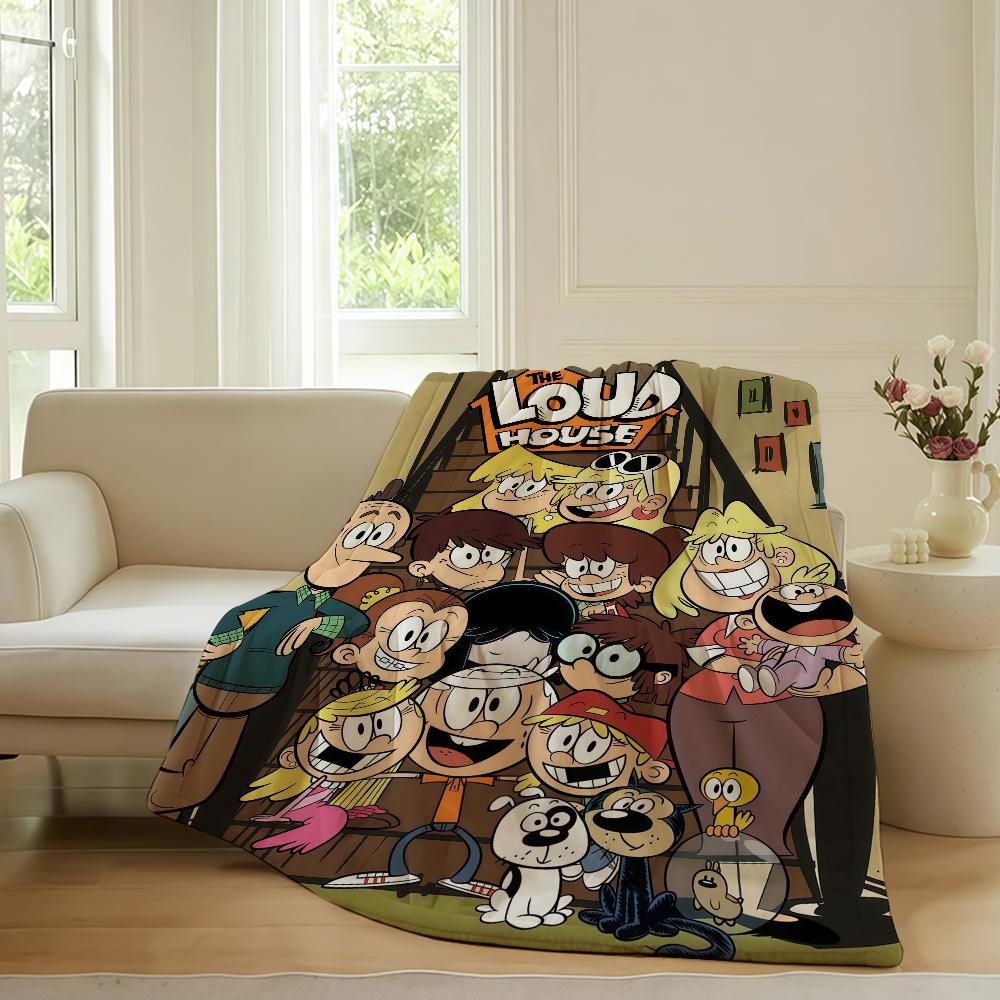 Coperta Cartoon T The L loud H house Per Divano Ufficio Letto Aereo Viaggio Dormire Leggere Rilassarsi Campeggio Morbida E Calda
