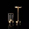 1pc Portable LED Table Lamp 3 Color Touch Control 3 Level Brightness USB Rechargeable Metal Texture Office Atmosphere Light