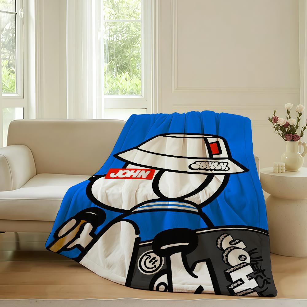 Fashion print S SKATER J JOHN Blanket For Sofa Office Bed Plane Travel Sleep Read Relax Camping Soft And Warm 75x90cm