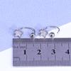 VENTFILLE 925 Sterling Silver Star Flash Crystal Summer Small Fresh Female 2022 New Trendy Personality Earrings