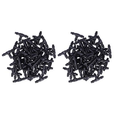 100PCS Tee Connector 4/7 Hose Connector Garden Irrigation Fittings for Micro Sprinkler Irrigation