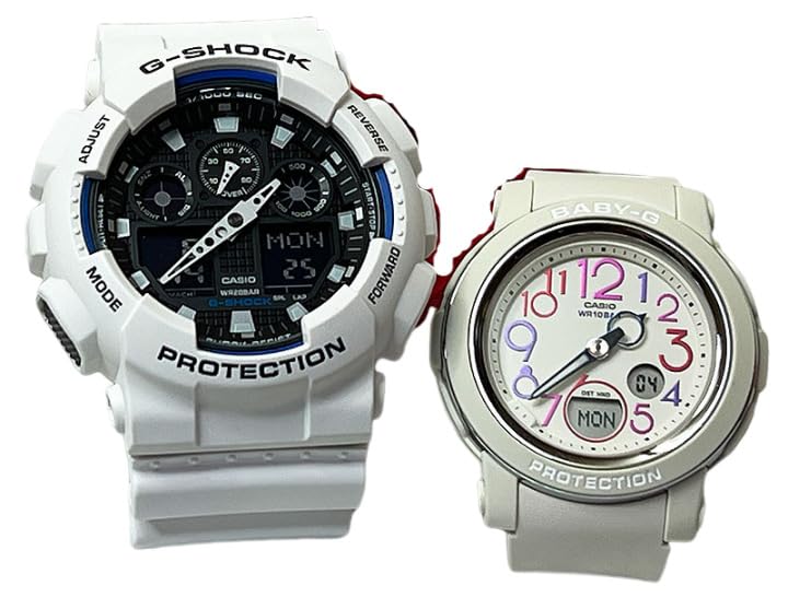 

[Casio] CASIO Pair Watch G-SHOCK G-Shock BABY-G Baby G Ana-Digi Battery Operated Genuine Pair Case Set of 2 GA-100B-7AJF BGA-290PA-7AJF Watch
