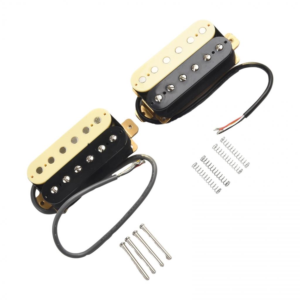 Doze Humbucker Dublu Bobină pentru Chitară Electrică Gât și Punte Culoare Zebră