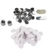 100 Sets 58mm Mirror Round Buttons Parts DIY Blank Rustproof Tinplate Button Maker Supplies for Handcraft Craft