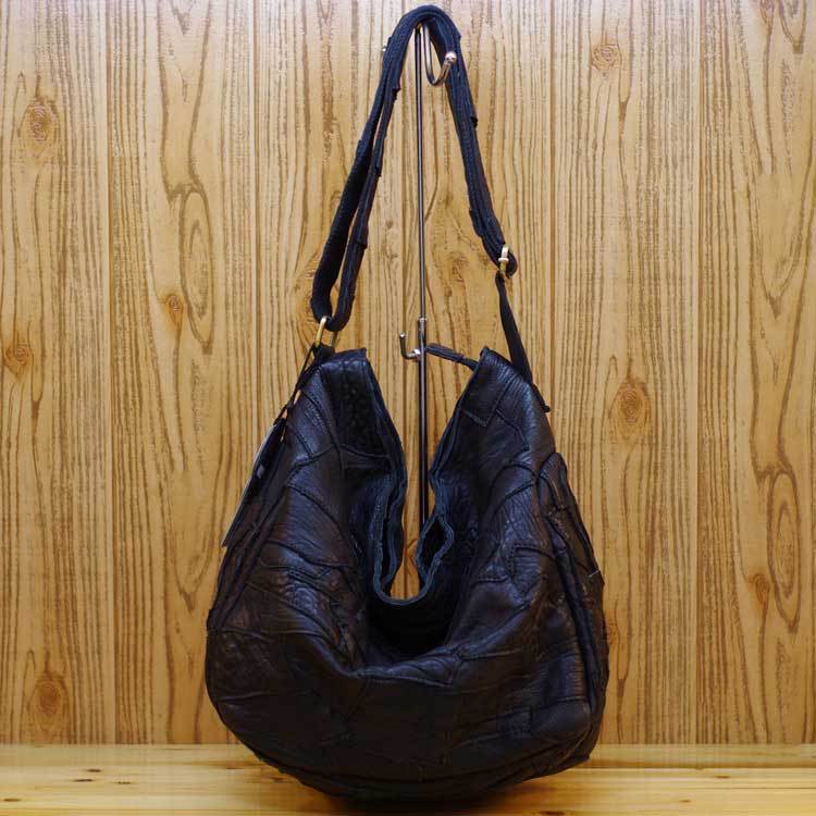 

Leather Casual Ethnic Style Retro Geometric Pattern Random Splicing Cowhide Shoulder Crossbody Large Bag Women S Bag чёрный