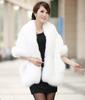 European & American Style Faux Fur Wedding Cape - Thick, Warm Faux Fox & Rabbit Fur Shawl for Women