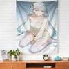 Kawaii Home Decor Wall Hanging Tapestry Wuthering Waves Jinhsi Girl Tapestry Wall Bedroom Background Decor Cute Fashion Tapestry