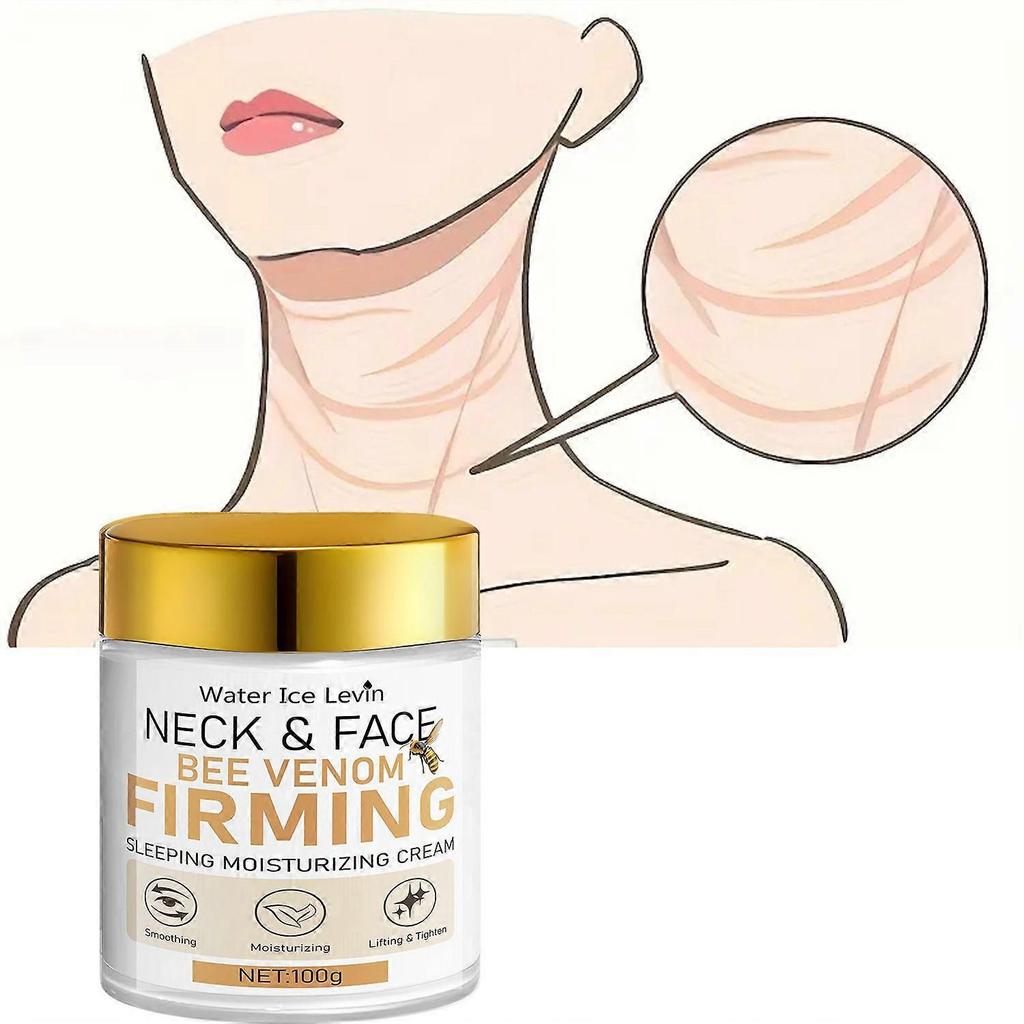 Bee Venom Neck & Face Firming Cream, Tighten and Lift Neck Firming Cream, Anti-Aging Neck Creams Tightening Lifting Sagging Skin and Hydrating, 60g