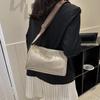 Vintage Shoulder Bag For Women Fashion Wide Strap Crossbody Bag Retro Pillow Messenger Handbag Ladies Tote