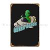 Alien Ufo Rocket Spaceship Metal Plaque Poster Bar Wall Mural Create Living Room Custom Tin Sign Poster