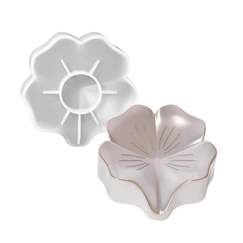 

Multifuntional Storage Box Molds Flower Shape Soap Holder Moulds Perfect for Creating Soap Holder and Storage Stand