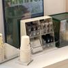 1Pc Acrylic Transparent Tea Bag Storage Box With Lid Office Multifunctional Storage Box Organizer Coffee Bag Compartment Box