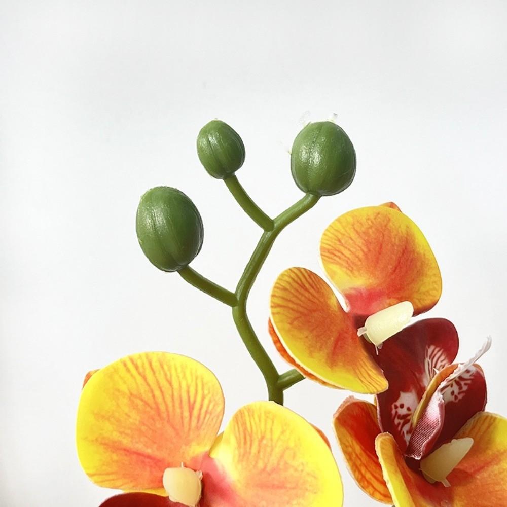 Pink Simulated Flower Butterfly Orchid Potted Artificial Faux Plants  Indoor Decoration