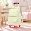 Wheeled School Backpack MultiCompartment Rolling Rucksack with Handle Side Compartment Book