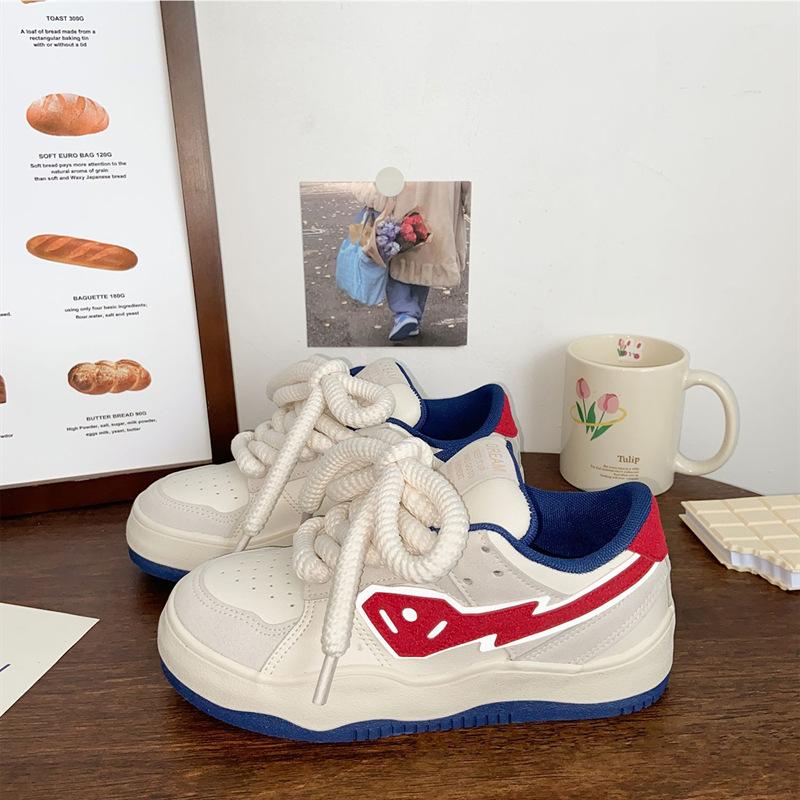 

Platform spring summer new shoes ins tide niche leisure sports board shoes 35 красный