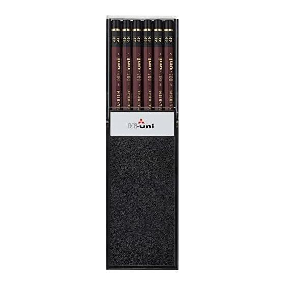 Mitsubishi Pencil Hi-Uni 4H, 1 Dozen (12 Pencils) - Smooth Writing, Rich Lines, Superior Erasability, Highest Quality Lead