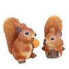  2PCS   Sculptures Resin Garden Animal Statue   Figurine Decor for Outdoor Patio Lawn Yard Ornaments 