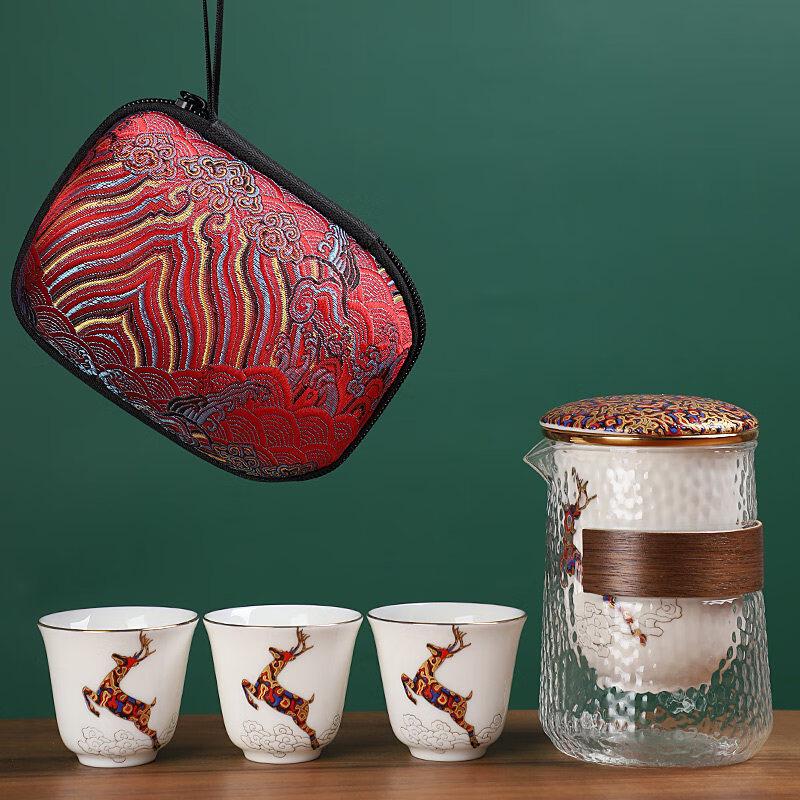 AQ Portable Glass Tea Set