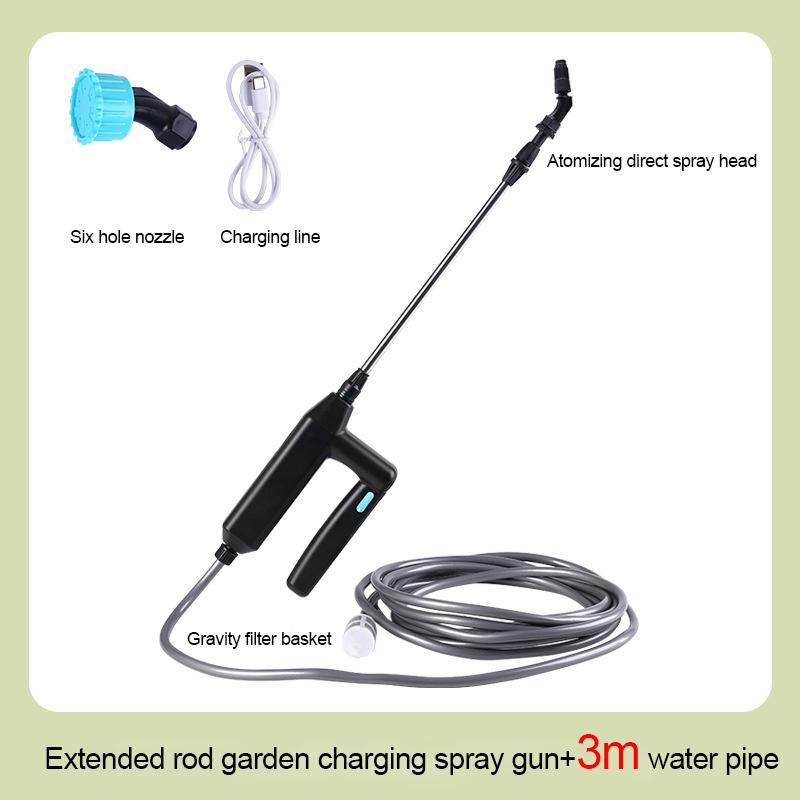 

Электрический пистолет-распылитель, воздушный насос высокого давления, распылитель для полива сада, полив растений, распылитель для полива с трубой