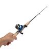 Ice Fishing Rod Kits Complete 27.6inch Rod Portable Ice Fishing Accessories with Case Jigs Float Hook Weight Reel