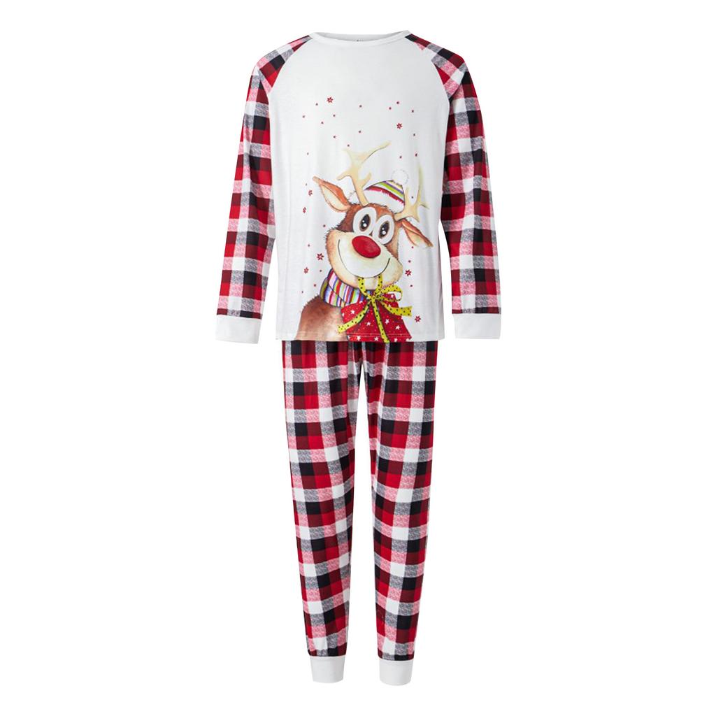 Christmas Pajamas For Family Matching Set Soft Cute Holiday Sleepwear For Couples Men Women Plus Size
