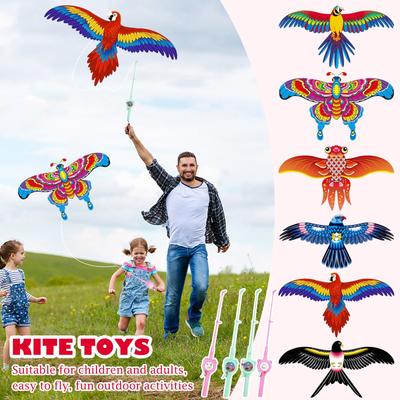 Kids Outdoor Handheld Kite Fishing Rod Kite