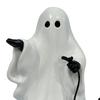 Halloween Ghost Walking Dog Statue Halloween Ghost Figurine Cute Ghost Ornament Halloween Tabletop Decoration