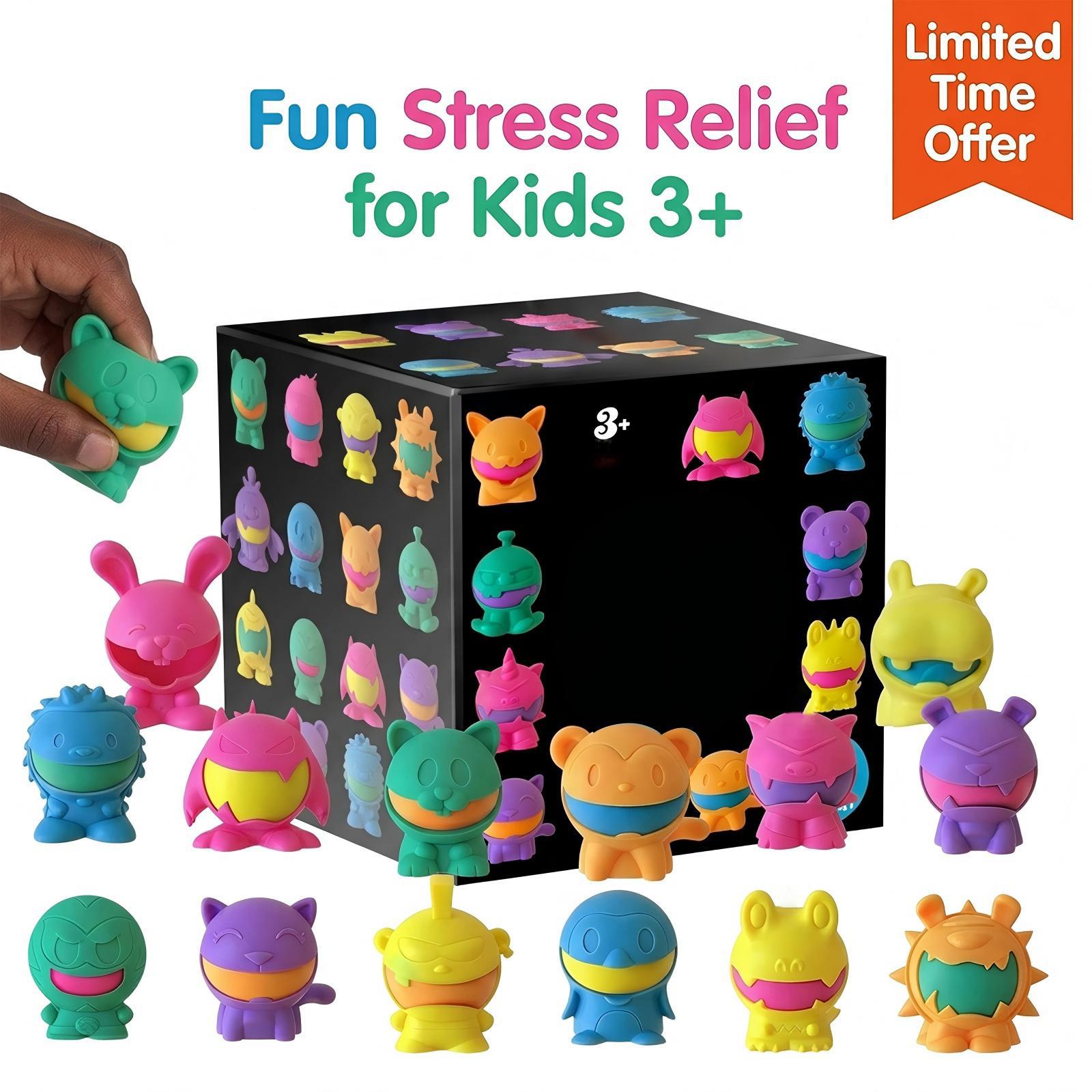 Toys Stress , Stress Balls For Kids Adults Stress Relief, Sugar Balls, Sensory Toys For Kids With Fidgets For Classroom Prize Toys one size белый