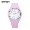 Sanda Beliebte Jugend Trendige Unisex Silikonuhr - Bonbonfarbe, Einfaches Design, Wasserdicht, Studentenfreundliche Armbanduhr