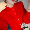 Spring Autumn Lady Shirt Popular Single-breasted Comfortable Lady Shirt Fashion Women Oversized Shirt Streetwear Lady Blouse for Daily Wear