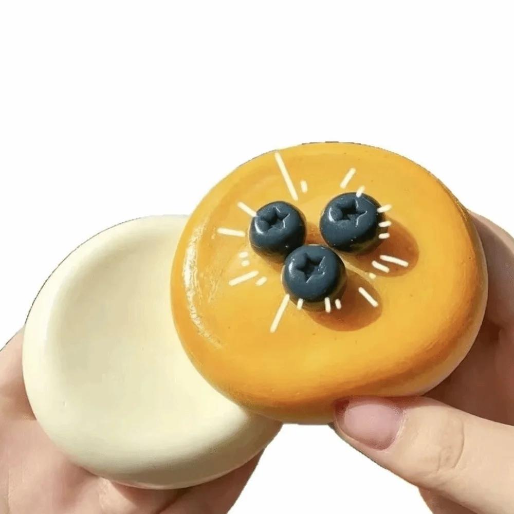 Cute Cake Soufflé Squeeze Toy Chocolate Cheese Squishy Fingertip Cake Chocolate Squeeze Toy Simulation Design Slow Rebound Toy