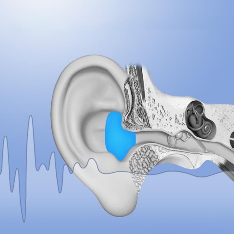 Silikoniniai miego ausų kamštukai Triukšmo mažinimas Anti-knarkimas Garso izoliacija Ausų kamštukas Plaukimo ausų kamštukai Vandeniui atsparūs Ramus miegas