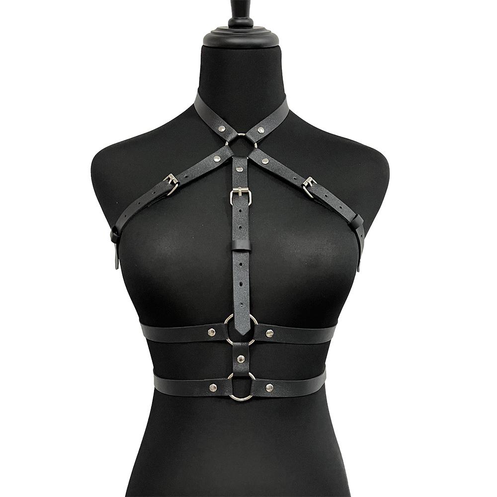 Cintura Moda Stile di Strada Pettorina Cintura Bretelle Per Donne Decorazione Punk Rock Cintura in Pelle Accessori Abbigliamento Gotico