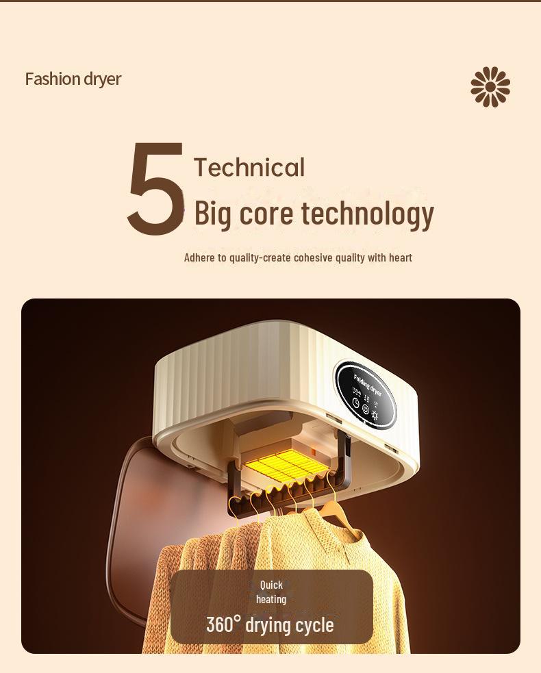 Compact Foldable Baby Clothes Dryer