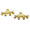 Garden Hose Splitters 4 Way Portable Sturdy Fittings for Outside Water Hose Sturdy and Rustproof Easy Installion