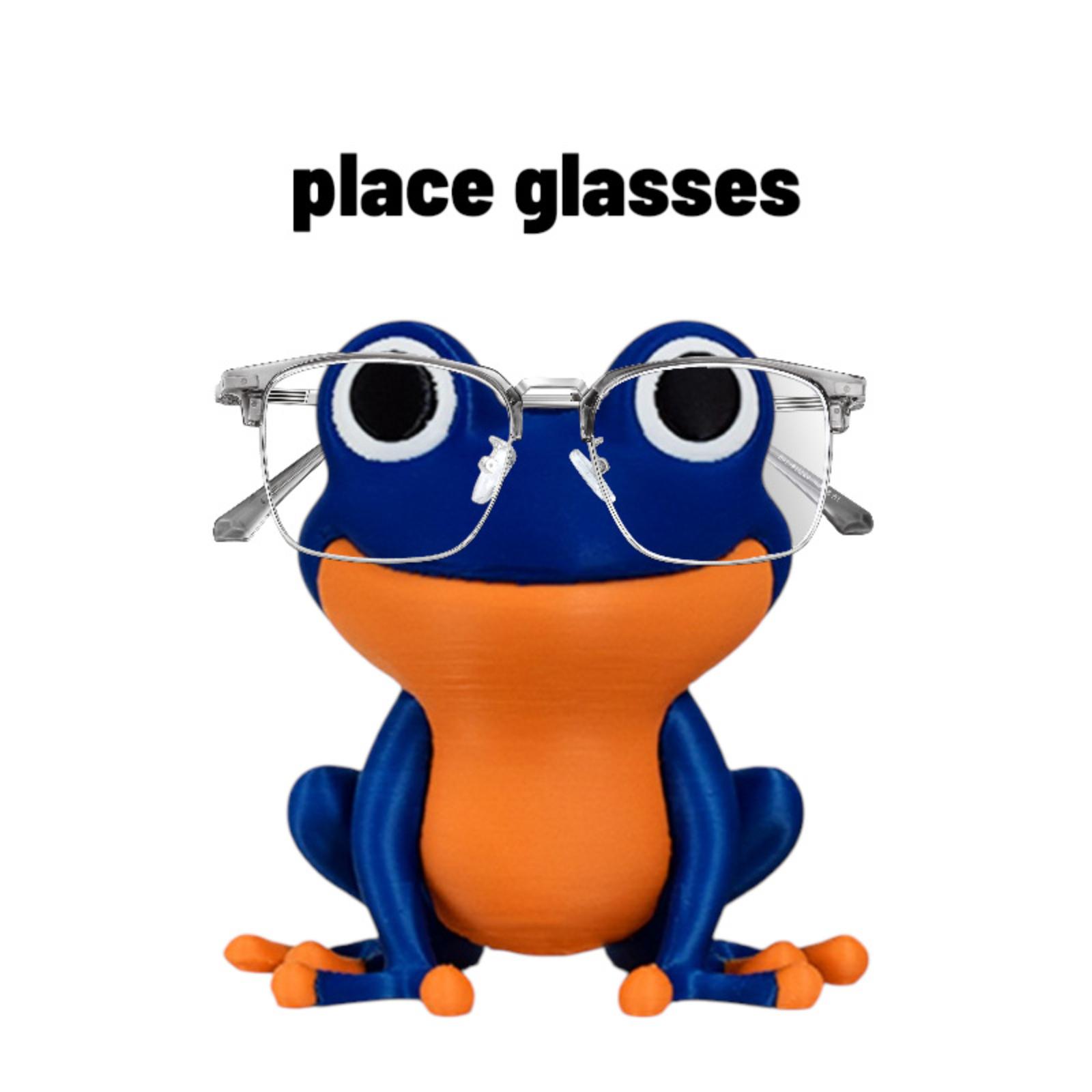 

3D Printing Creative -Shaped Eyeglass Frame Display Stand One Size синий