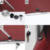 30 Sets Screw Snap Fastener, 15mm Screw Press Studs Canvas Snaps Stainless Fastener Screw Snaps Marine Press Studs Kits