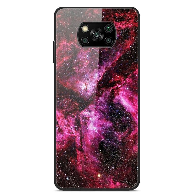 Glass Back Cover For Xiaomi Poco X3 Pro Poco X3 NFC Case Tempered Glass Case For Xiaomi Mi 10T Lite Case Funda POCO X 3 PRO Case