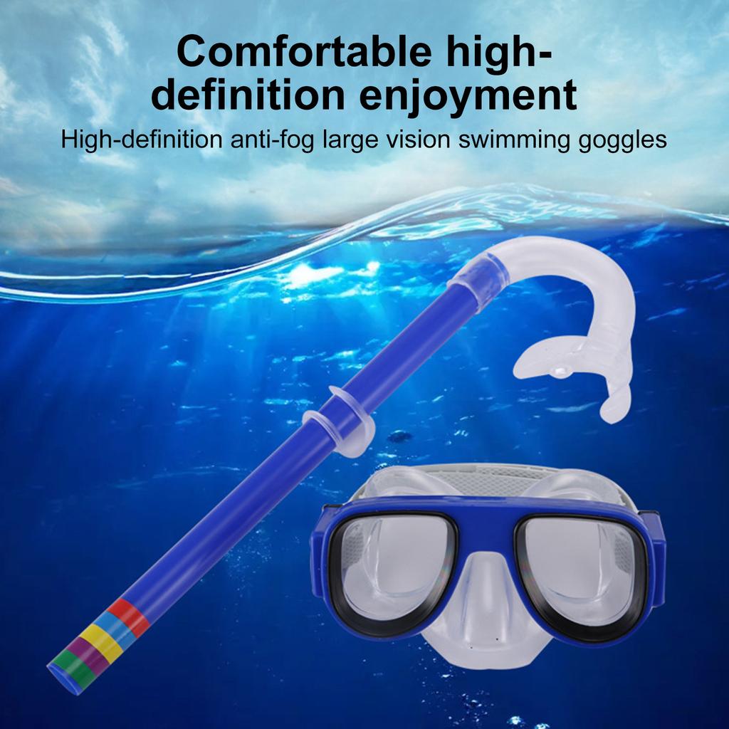 Diving Mask Mask Silicone Mask Snorkel Kid Diving Tube Underwater Swim Equipment Diving Eye Mask