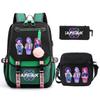 Animation Cartoon Peripheral Primary And Secondary School Students Schoolbag Multi-Functional Large-Capacity Leisure Backpack Three-Piece Set